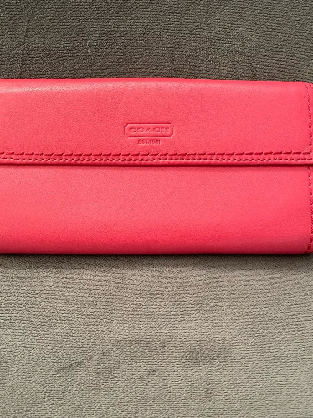 Pink Coach Clutch Wallet